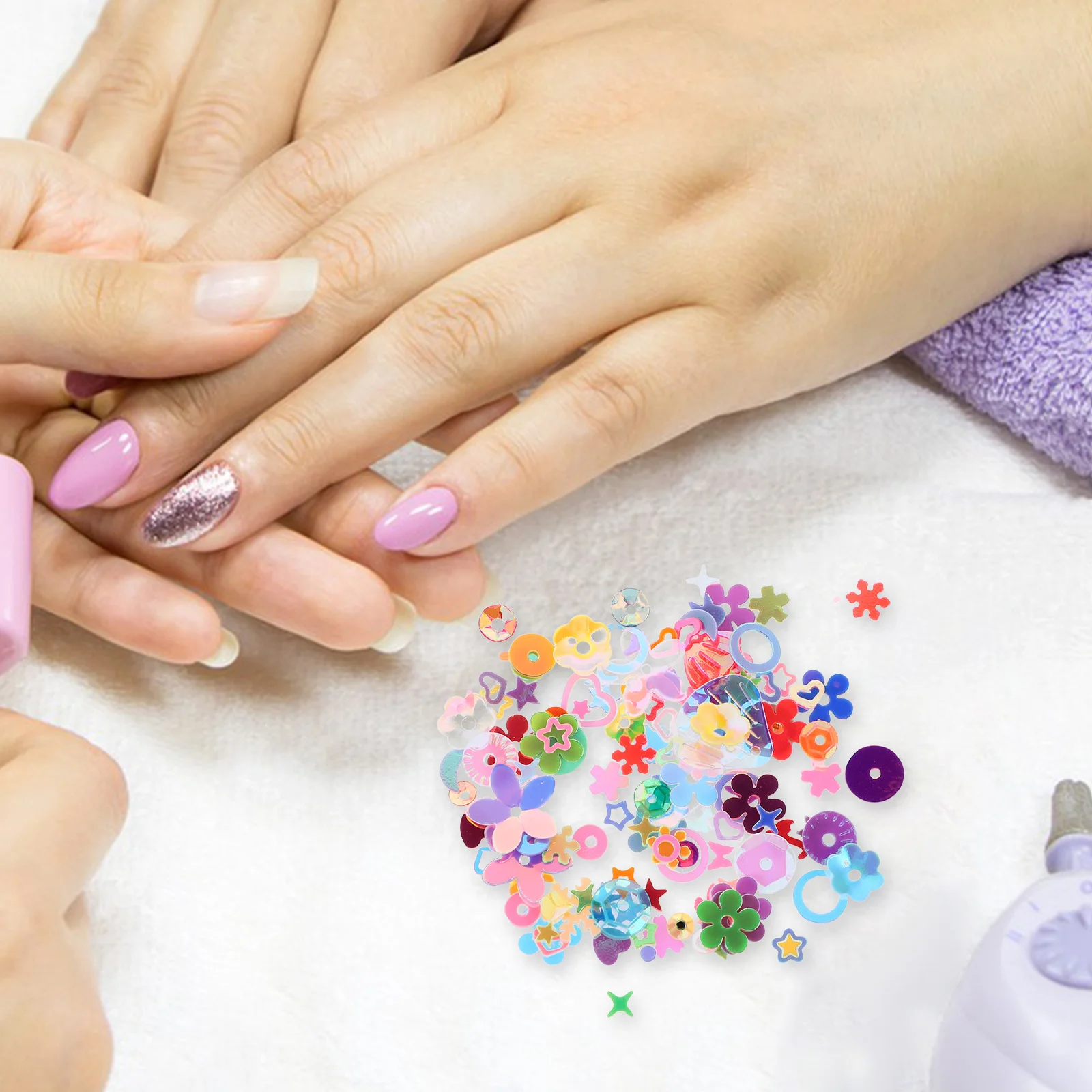 فضفاض الترتر مشرق متعدد الألوان قزحي الألوان بريق الخرز DIY بها بنفسك الحرفية التطريز مسمار الفن الملابس الديكور #3