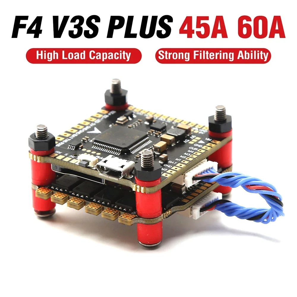 F4 V3S PLUS Flight Control FC Support BetaFlight  BLS-45A / 60A 4in1 ESC Stack For RC FPV Drone Plane Quadcopter