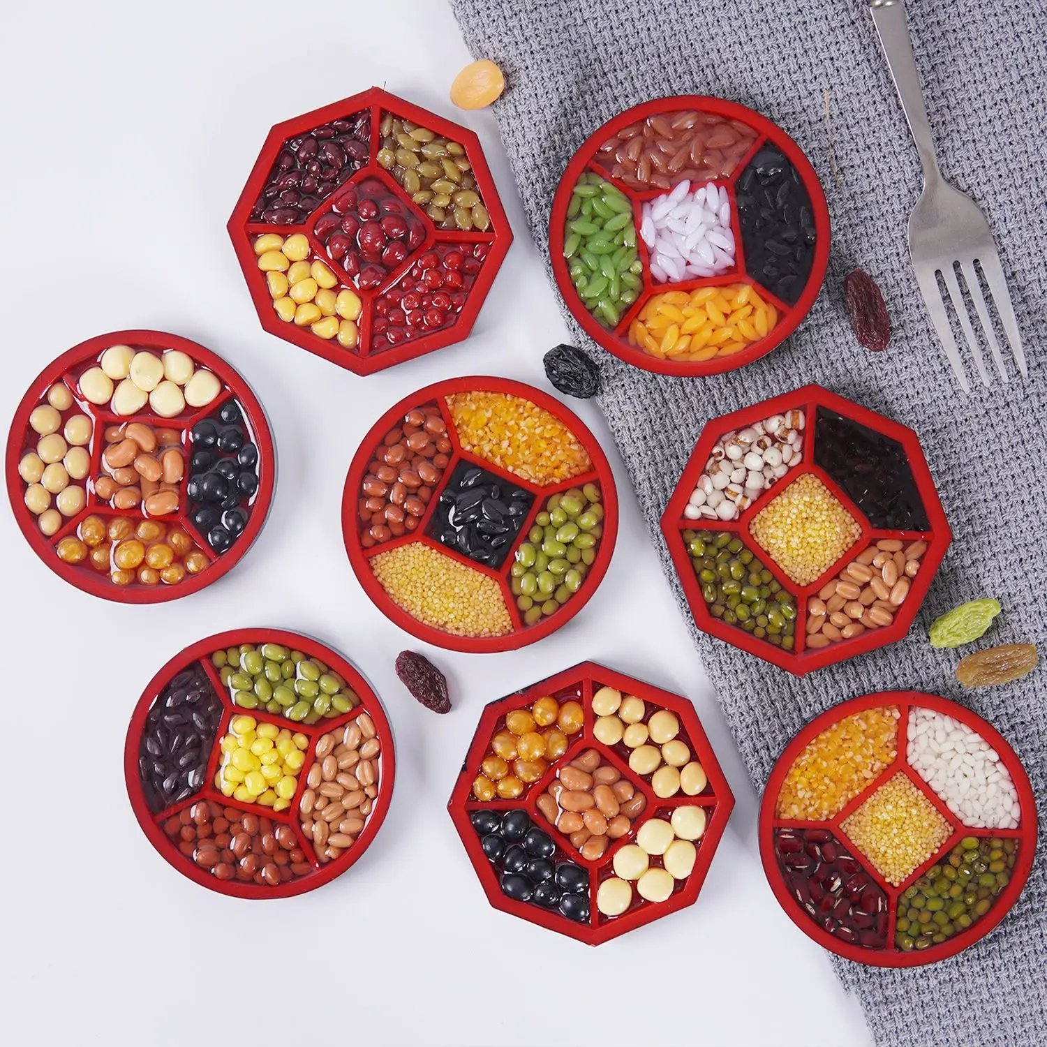

Artificial Rice Red Beans Mung Beans Fruit Box Fruit Plate Mini Refrigerator Stickers Props Furniture Decorations Home Decor