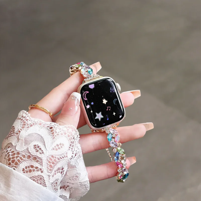 

Retro luxury style watch strap compatible with iWatch watch strap 38mm 40mm 41mm 42mm 44mm 45mm 49mm fashionable handmade watch