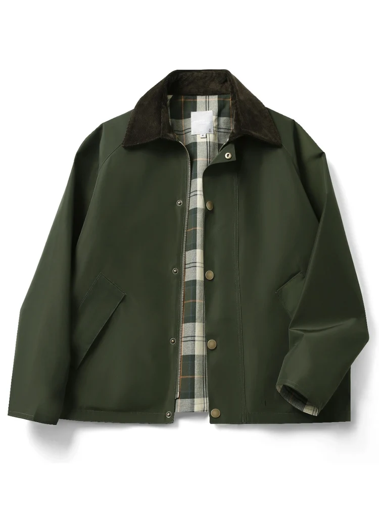 Jaket Penerbangan Kelas Atas Amerika, Model Longgar untuk Pria, Musim Gugur Musim Dingin, Kasual, Anti Angin, Ritsleting, Tanpa Topi, Dapat Dipakai Bolak-Balik