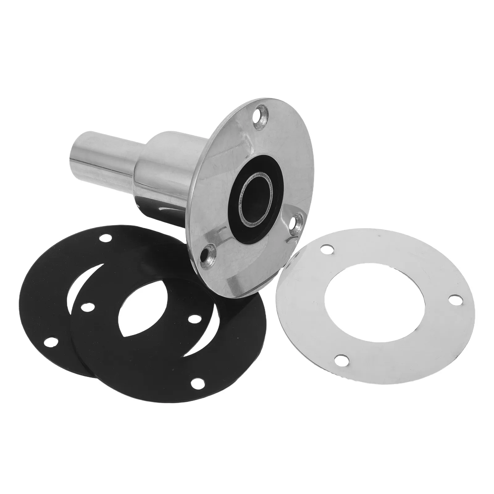 

Heavy Duty Stainless Steel Marine Heater Exhaust Port 22Mm Boat Diesel Heater Exhaust Sleeve Thru Hull Connector for Yacht Rv