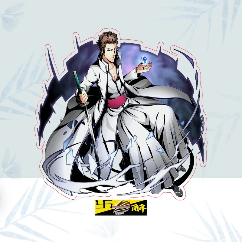 New Style Cartoon Anime Bleach Figures Kurosaki ichigo Urahara Kisuke Acrylic Stand Model Desk Ornaments  Friend for Gift toy