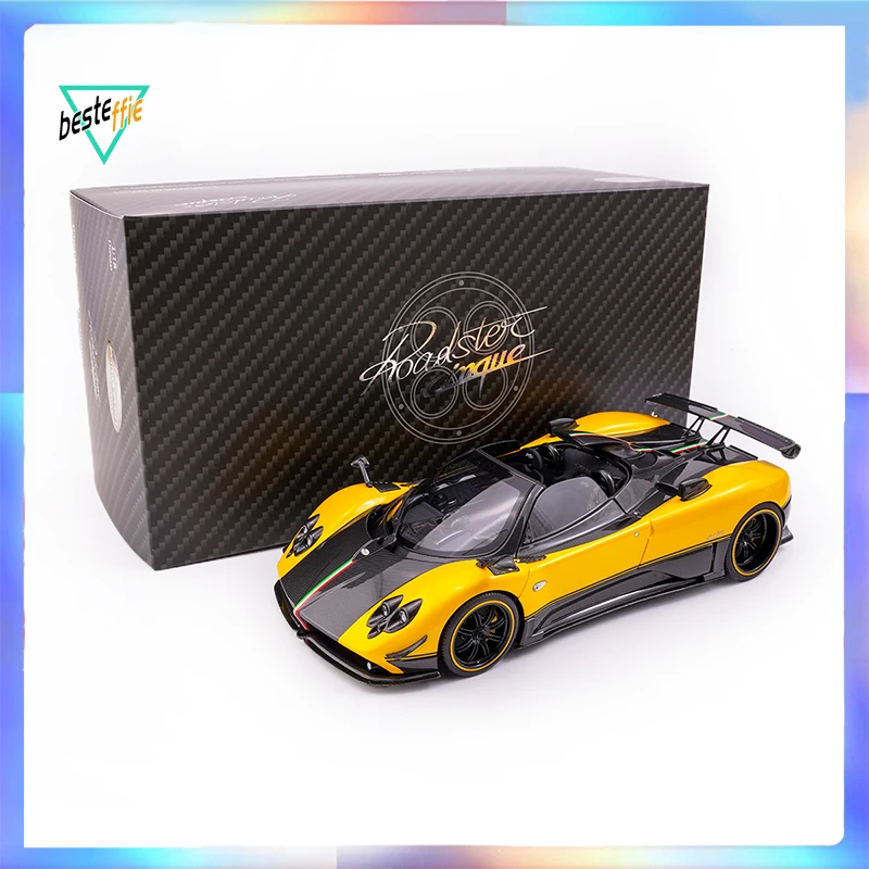 Almost Real Car Model Pagani Zonda Cinque 2009 Edition Convertible Simulation Alloy Car Model Boy Collection Birthday Gift