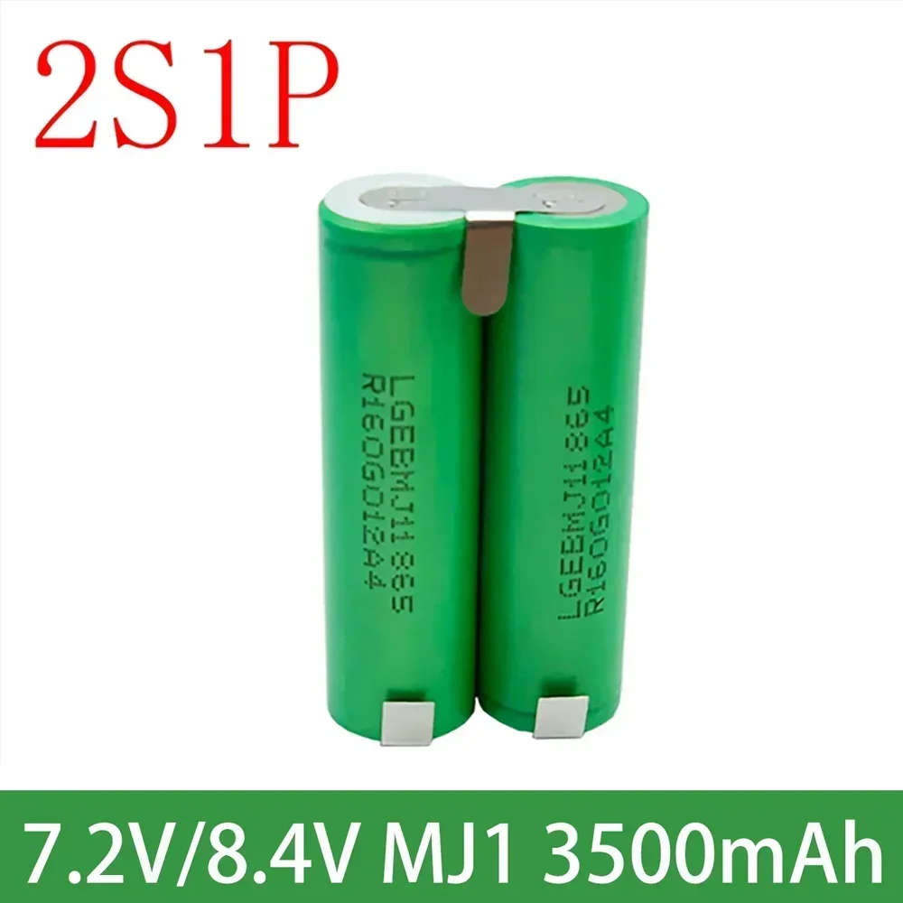 2024 2 s1p 1 s3p 3 s2p 4 s2p 5 s2p 8.4v 3.7V 10.8V 16.8V 18V MJ1 batteria 18650 3500 mAh batteria per batteria strumento cacciavite 18V