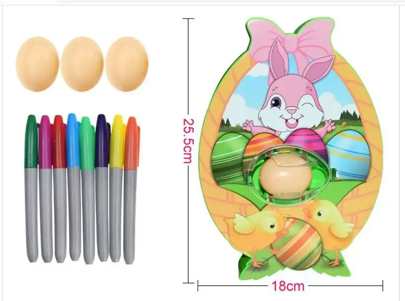 

DIY painted eggs, happy Easter eggs, Easter toys, Easter egg painting machine