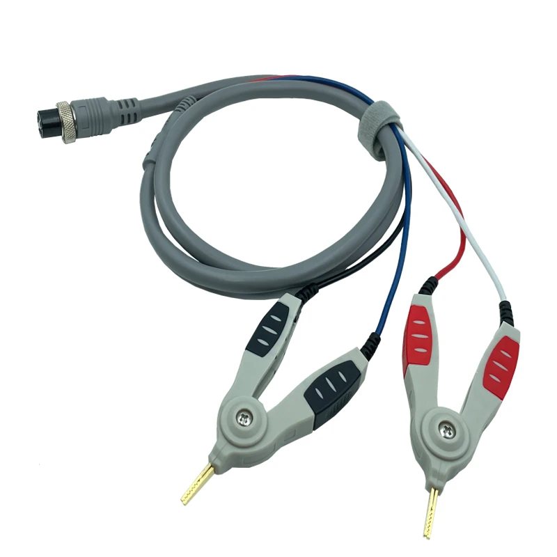 Kelvin Test Lead Clip Morsetto a ponte digitale Cavo per strumento LCR Cavo patch SMD Lunghezza 1 m Migliore precisione di test