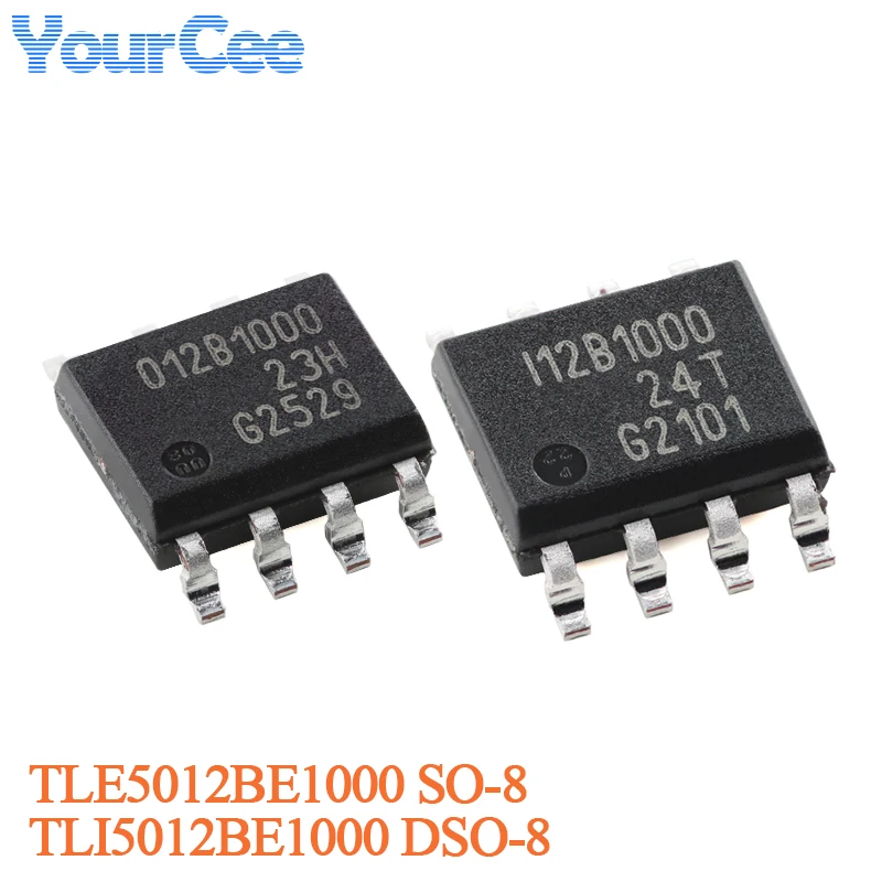 10PCS/1PC TLE5012BE1000 SO-8 TLI5012BE1000 DSO-8 012B1000 I12B1000 Angle Sensor Magnetic Angle Sensor Chip