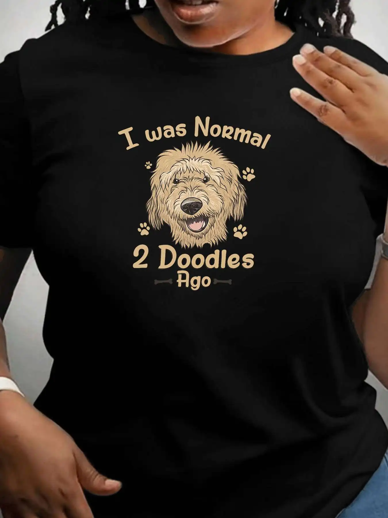 

【107145】 Женская футболка больших размеров с круглым вырезом и короткими рукавами, эластичными рукавами и модными принтами