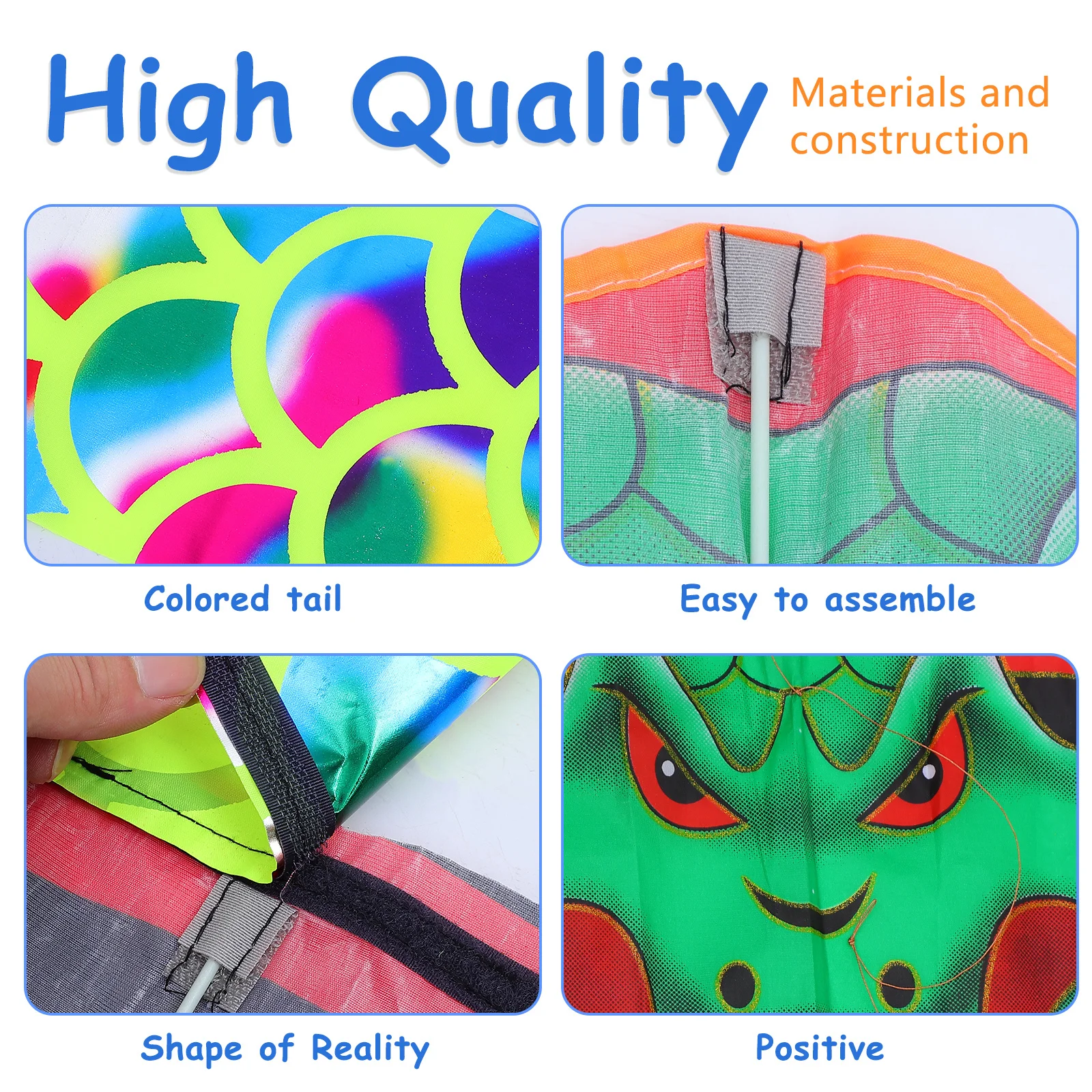 

Large Long Tail Snake Kite Animal Modeling Outdoor Beach Flying For Kids Adults Lightweight Portable Travel Game Outdoor Sports