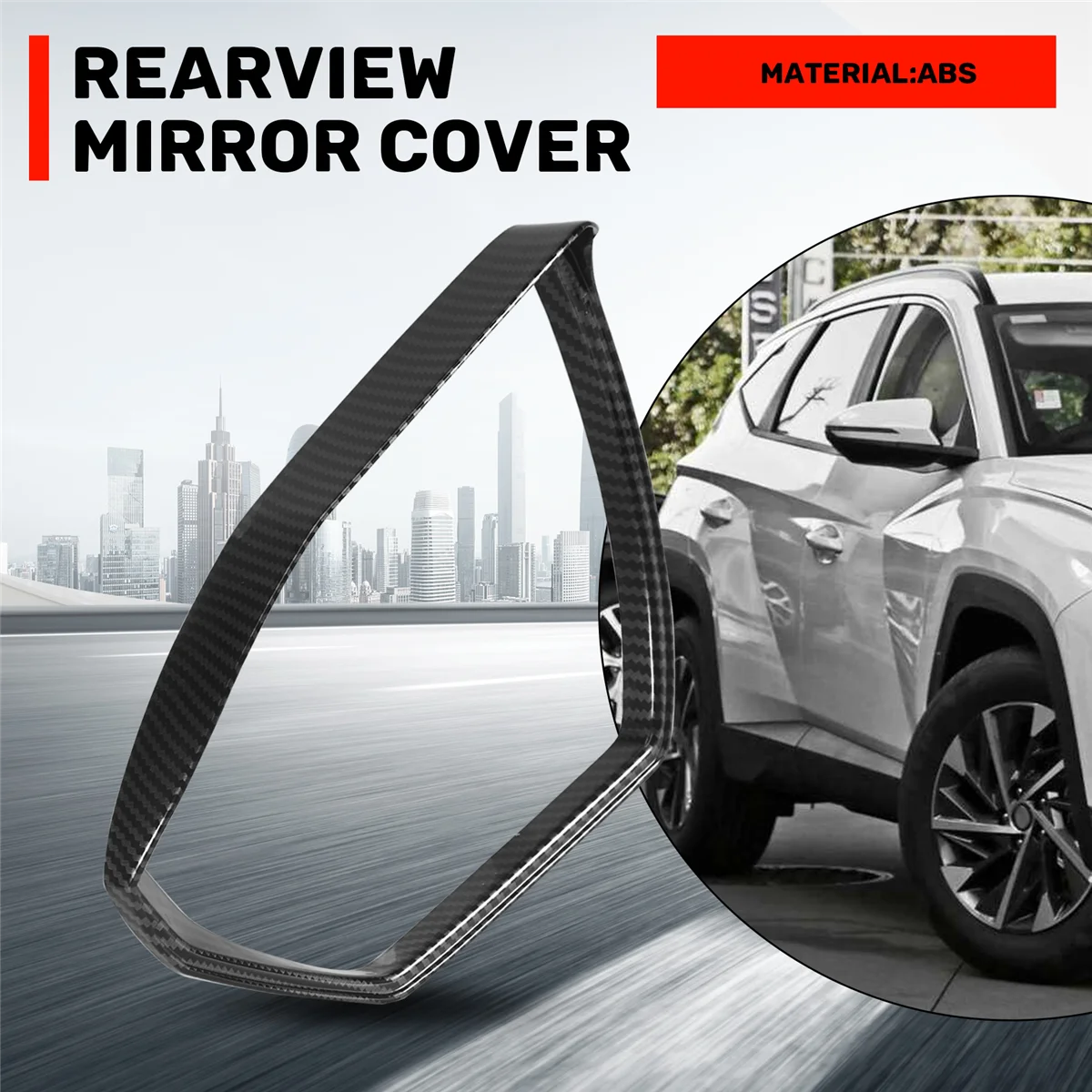

Прочный автомобильный боковой зеркало заднего вида от дождя, накладка для бровей, углеродное волокно