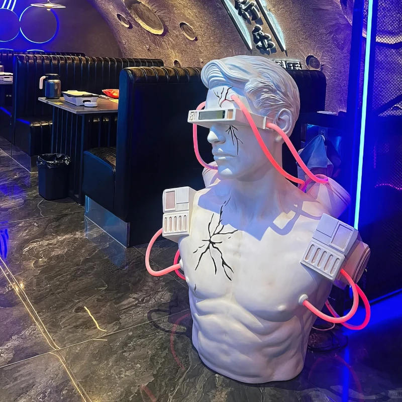 Creative trend, high-end sense KTV club, Internet cafe, bar, large mechanical Ji installation decoration