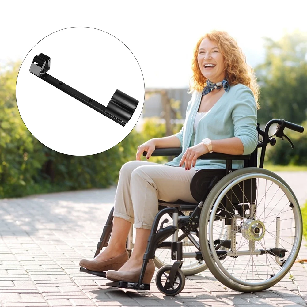 

Portable Cane Holder Durable Metal Crutch Rack for Wheelchair Scooter Smooth Easy Install Detach Carry Accessories