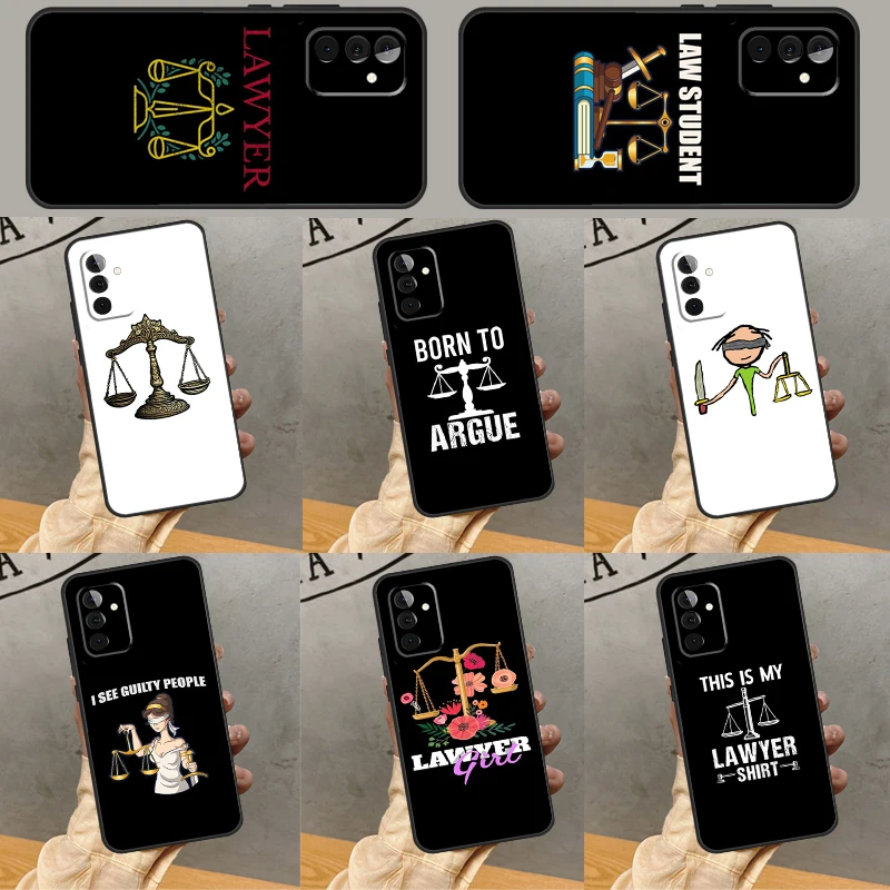 Law Lawyer Judge Justice Case For Samsung Galaxy A54 A34 A24 A14 A52 A32 A22 A12 A51 A71 A50 A53 A33 A23 A13 Cover