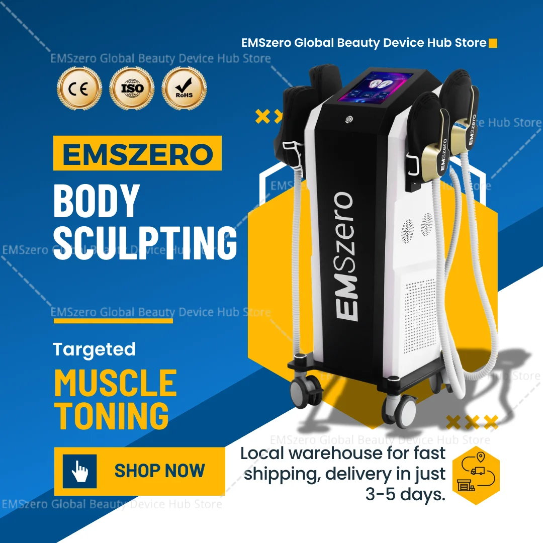 Professionele EMSzero Neo Body Sculpting Machine Vormgeven 6500W 200hz EMS Radiofrequentie RF Spierstimulator Apparaat