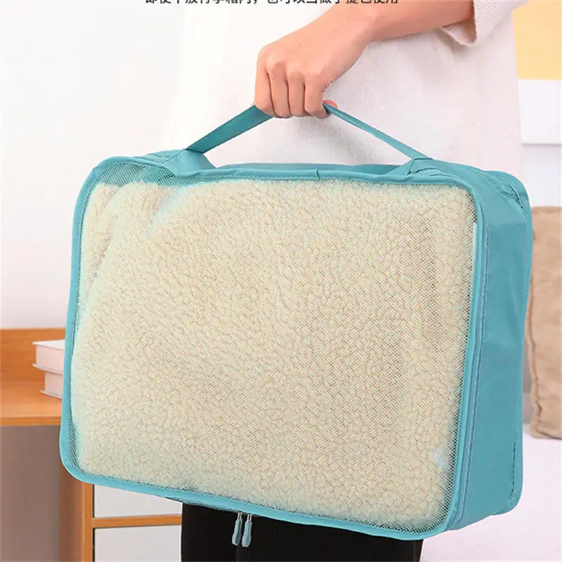 المحمولة سعة كبيرة حقيبة أدوات الزينة السفر الملابس الداخلية كيس التخزين الملابس المنظم أكياس تخزين الأمتعة السفر