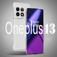 Solid Silm Pure Color Frameless Hard PC Back Cover Case For Oneplus 13 13R 12 12R 11 11R ShockProof Ultra Thin Cases