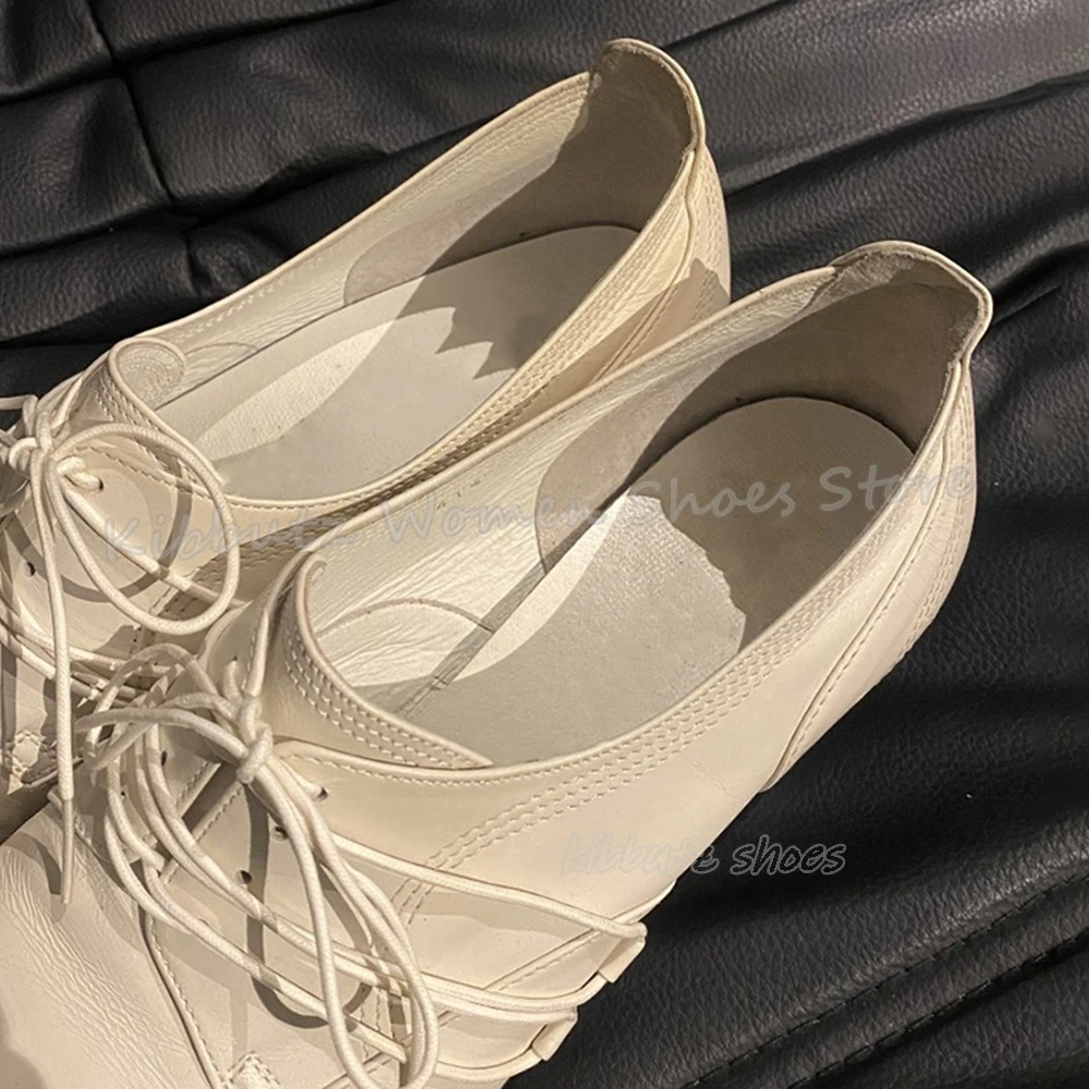 เชลซีปั๊ม LACE-Up ของแท้หนังสีทึบแฟชั่น Elegant เซ็กซี่ผู้หญิงรองเท้าใหม่ Pointed Toe Chunky รองเท้าส้นสูงกลางแจ้ง