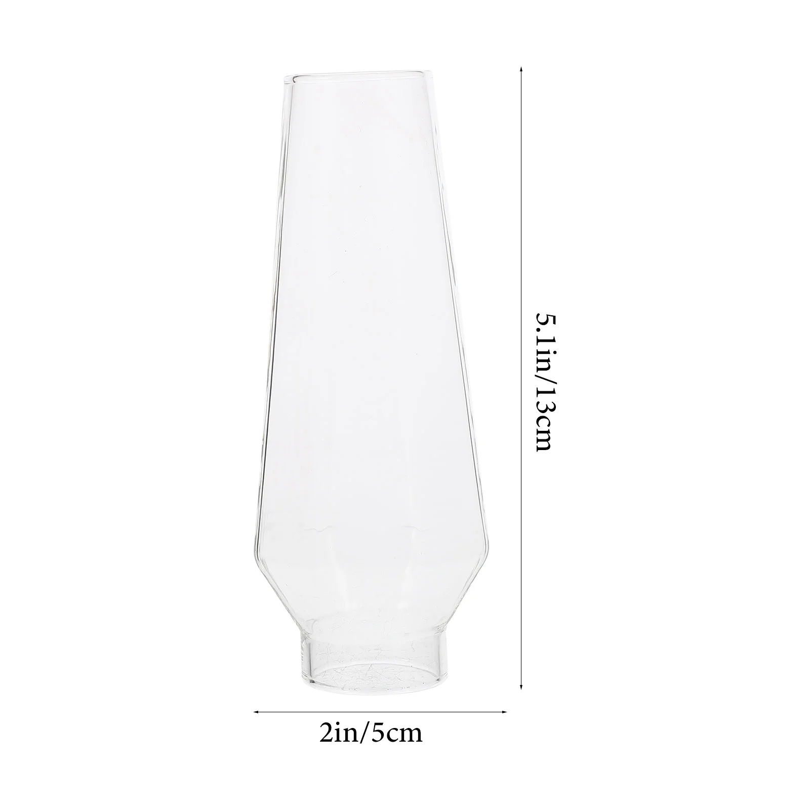 Kerosene Lamp Glass Shade Oil Windproof Clear Chimney Lantern Component Cover for Pendant Lights