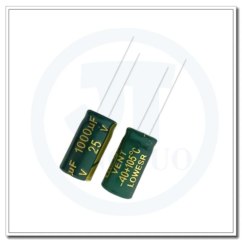 

1000UF25V 25V1000UF 1000MFD 25Volts 8x16mm Радиальные алюминиевые электролитические конденсаторы