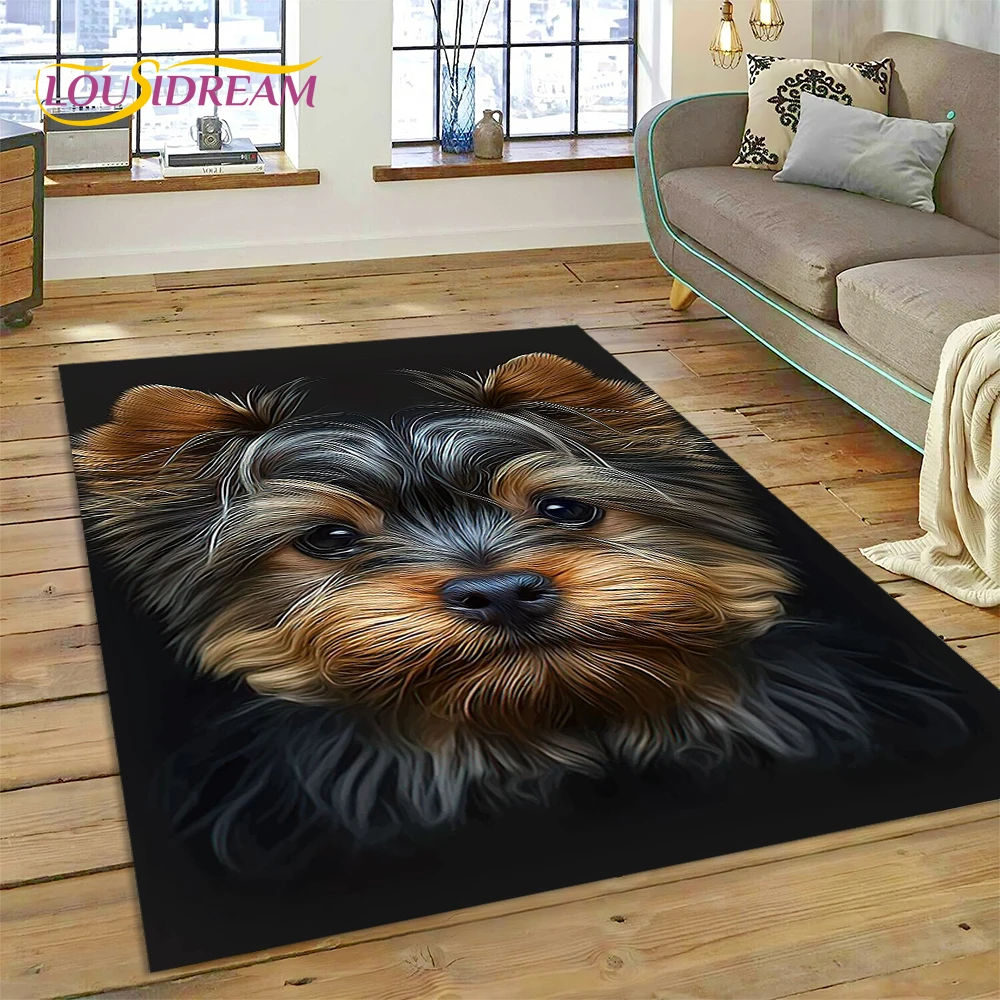 Cute Dog Cartoon Samoye,Chihuahua,Koki Pomeranian Husky Carpet Rug for Home Living Room Bedroom Sofa Doormat Decor,kid Non-slip