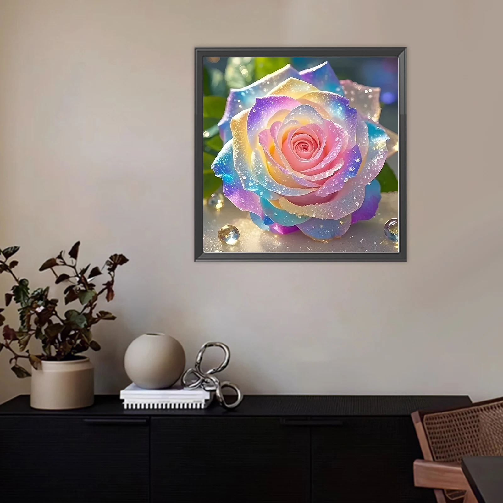 화려한 장미 DIY 5D 원형 드릴 젬 아트 다이아몬드 - Resin Art For Rose 리뷰 및 가격