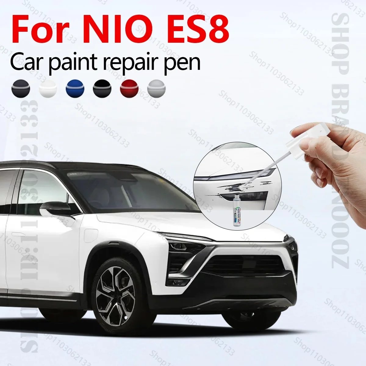

Ручка для ремонта автомобильной краски для NIO ES8 2017-2025 аксессуары для ремонта царапин синий коричневый зеленый облако белый черный серый золотой