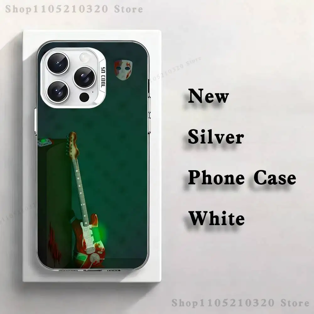 حافظة هاتف كارتون S-Sally Face SF لهاتف iPhone 17,16,15,14,13,12,X,8,Pro,Max,Plus,E,SE4,Air,Mini White IMD Matte