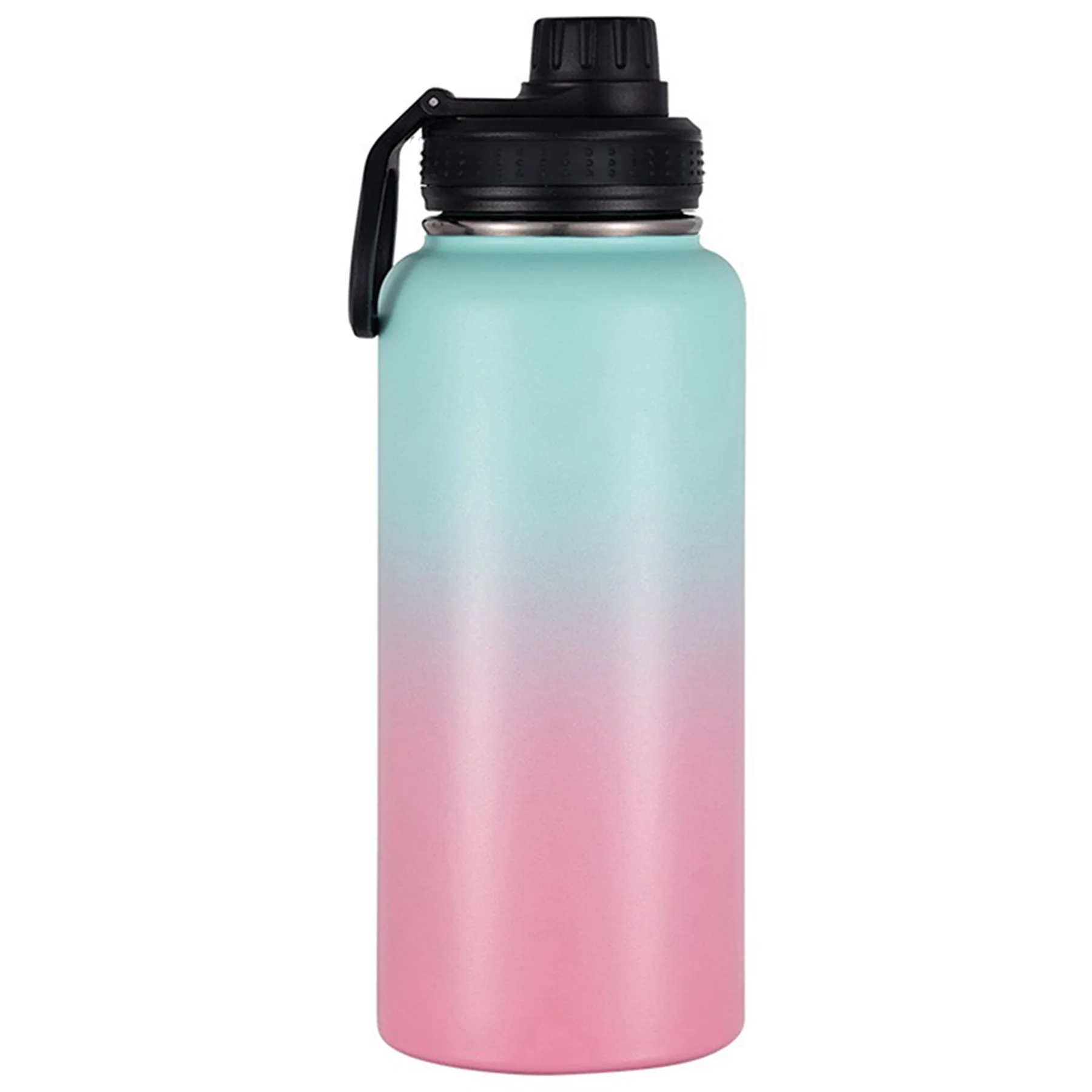 1 Sport-Trinkflasche mit 40 Unzen Fassungsvermögen, ideal für Outdoor-Camping und andere Sportarten, Kälteisolierende Flasche, Space-Flasche, 1200 ml Flasche mit breiter Öffnung, mit Deckel für drei Finger, Fahrrad-Trinkflasche. – Detail 1