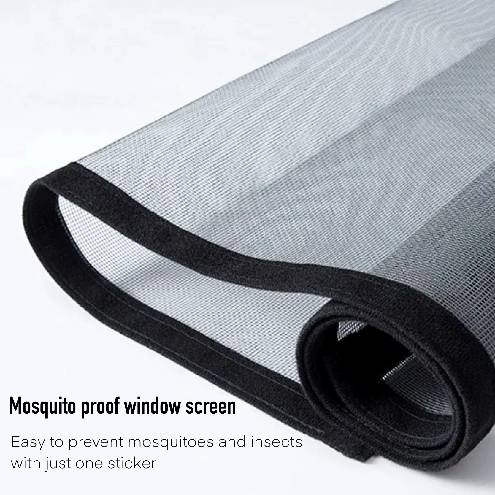 

Customized home free bedroom perforated self-adhesive hook and loop encrypted window screen for mosquito and dust prevention