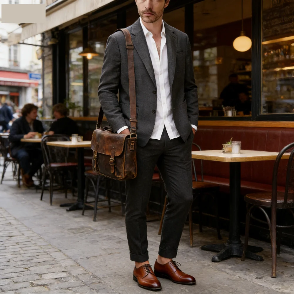 

Мужской повседневный льняной костюм-тройка Slim Fit: элегантный деловой пиджак/блейзер для танцев, с возможностью индивидуального пошива