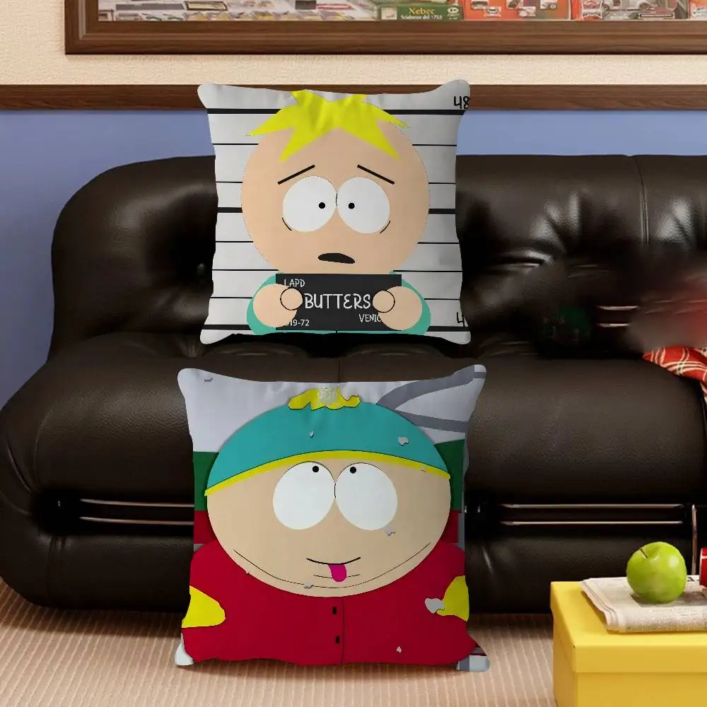 غطاء وسادة بتصميم كرتوني ساوثبارك من خشب القيقب، غطاء وسادة لحصاد الخريف السعيد، غطاء وسادة ديكور للعطلات #5