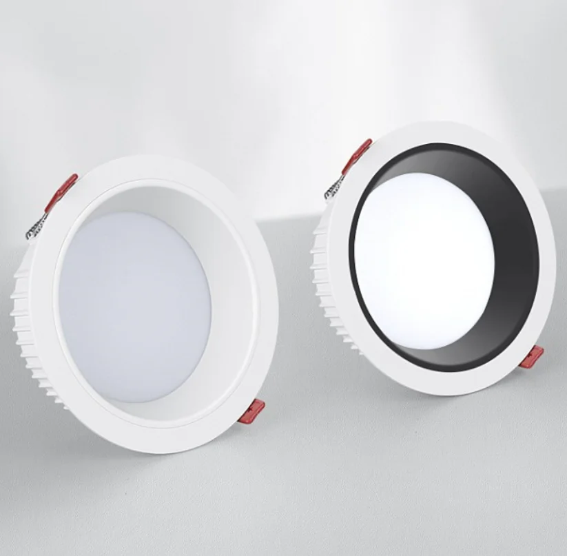 High Quality Indoor Down Light Three Color Energy Saving Round Recessed Led Light Downlight