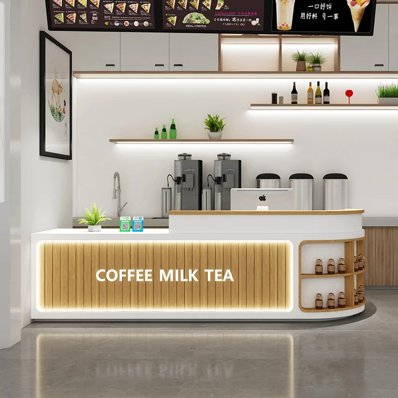 Bar checkout page reception desk milk tea shop restaurant water bar coffee clothing shop bar table