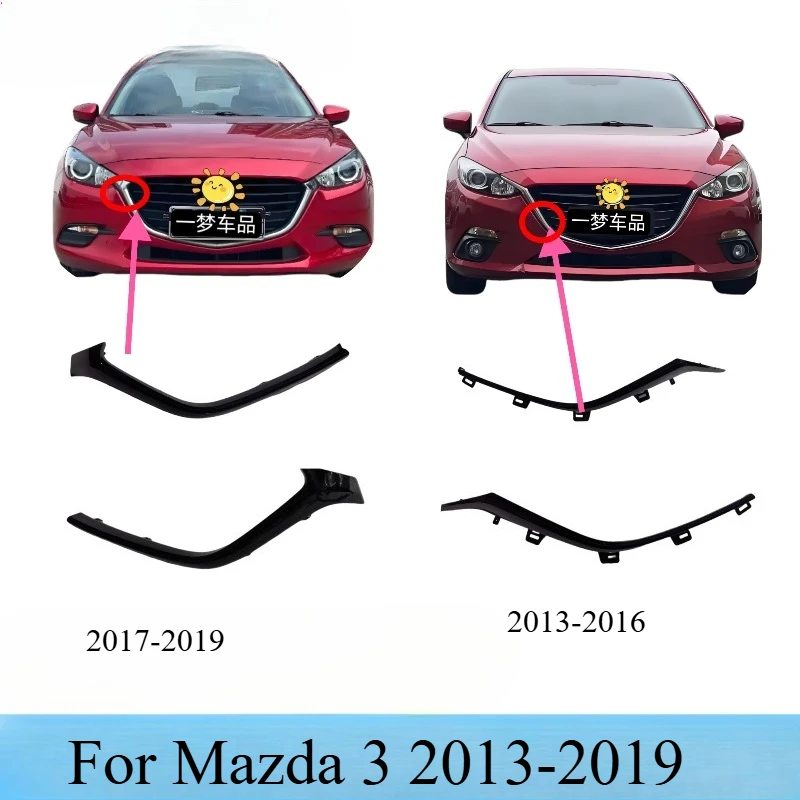 

Для Mazda 3 2013-2019 автомобильная решетка, накладка на передний бампер, полнозвездные гоночные грили, черный Mazda 3 Refit M3, сменный стиль