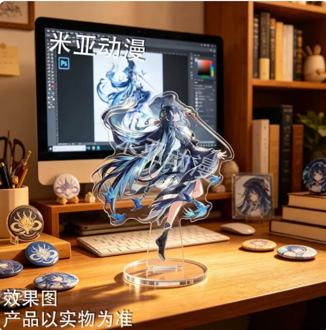 Anime Wuthering Waves Yangyang Acrylic Double-Sided Stand Figure Model Plate Cosplay Collection Desktop Decor Gifts XTRJ