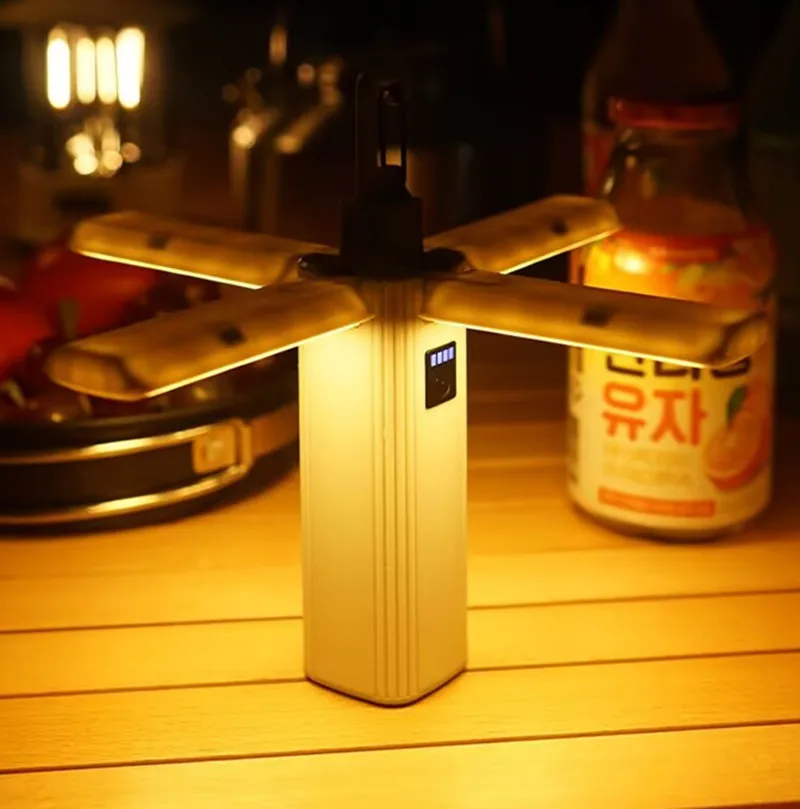 

Folding Camping Lantern Flashlight Rechargeable Portable Outdoor Camping Lights Hanging Tent Emergency Hiking Garden Emergency