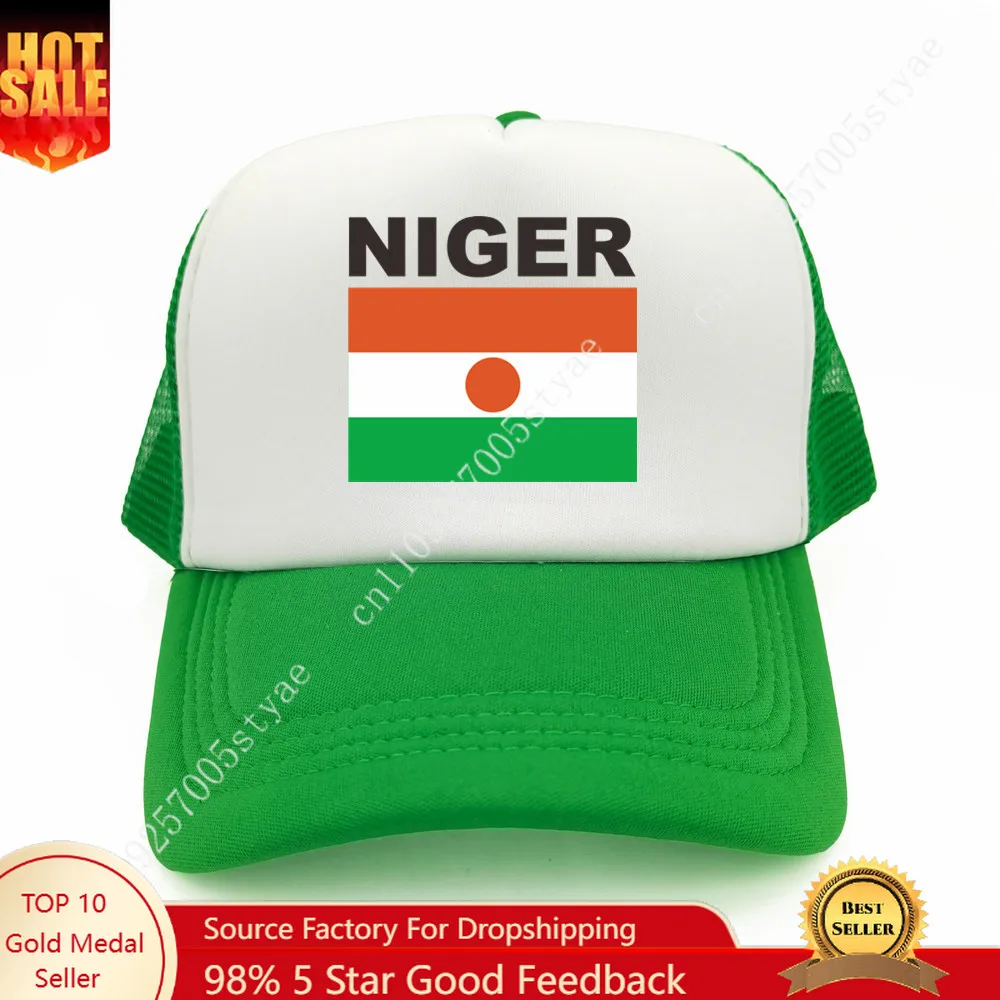

Niger Flag Trucker Caps Man Woman Baseball Cap Fashion Sunhat Adjustable Snapback Hat Outdoor Summer Breathable Dad Hats