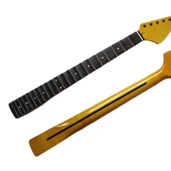 Disado 22 Frets Maple Electric Guitar Neck Rosewood Scallop Fretboard Inlay Dots Glossy Paint Guitar Parts Accessories