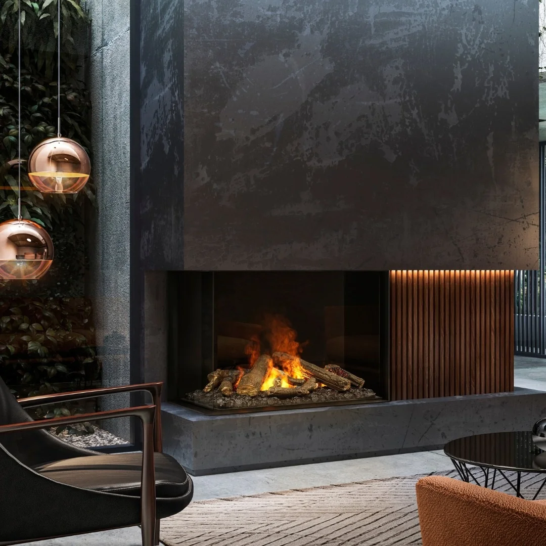 

European Popular Interior Decorative Electric Fireplace Style Wood Burning Stove Wall Mounted Style Steam Fireplace