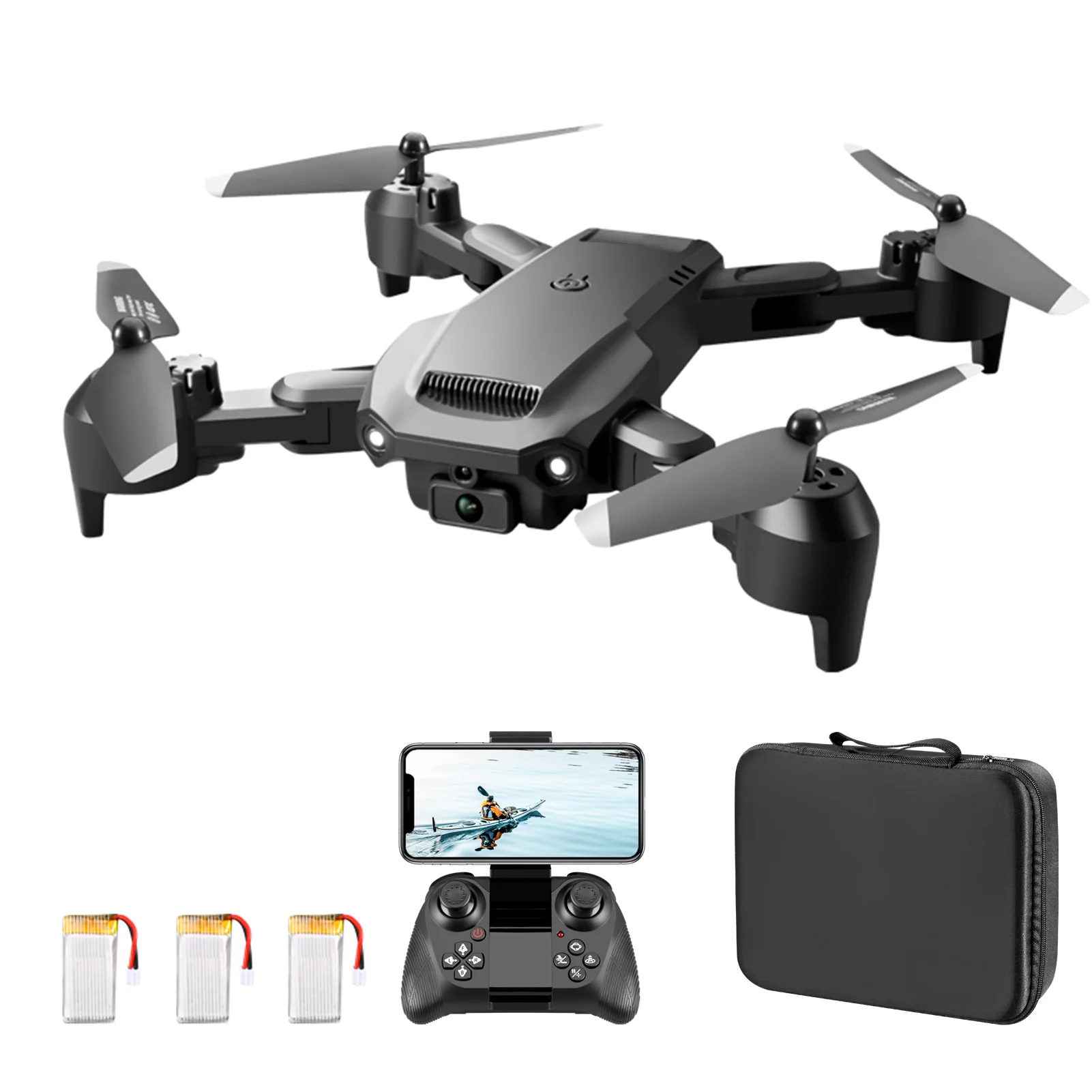 Remote Control Drone with Camera 6K Obstacle Avoidance Optical Flow Hovering FPV Remote Control Quadcopter for Kids Adults with