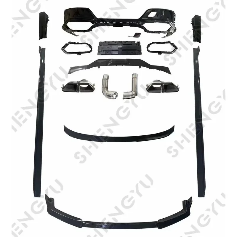 

Auto Body Systems Sui для 2023, 7S G70–M760, черный Wor, передняя губа, задний диффузор, хвостовые трубы, боковые
