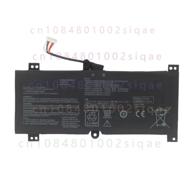 C41N1731 Right Angle for ASUS Spear God 2 2S Magic Ba 2 S5C GL504G/GM/GS/GW Laptop Battery 3650mah
