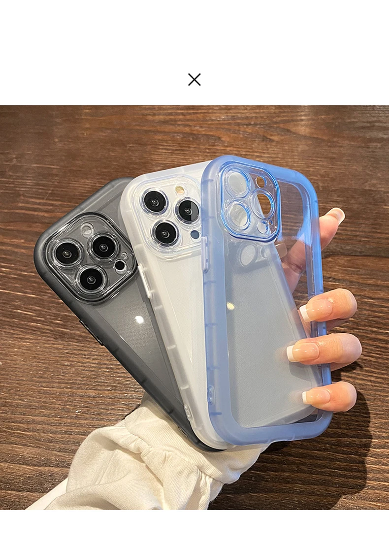 Weiche Hülle für iPhone 16 15 14 13 12 11 Pro Max Hüllen Klare, dicke, stoßfeste Abdeckung für iPhone 16 15 14 13 12 11 Handyhülle – Detail 1