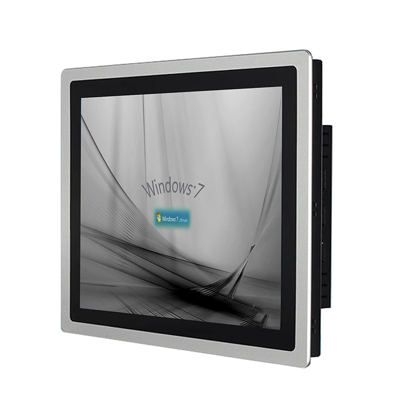 

17-дюймовый промышленный панельный компьютер с емкостным сенсорным экраном, встроенный ПК Intel Core i3/i5/i7 8-го поколения с RS232 Com Win10