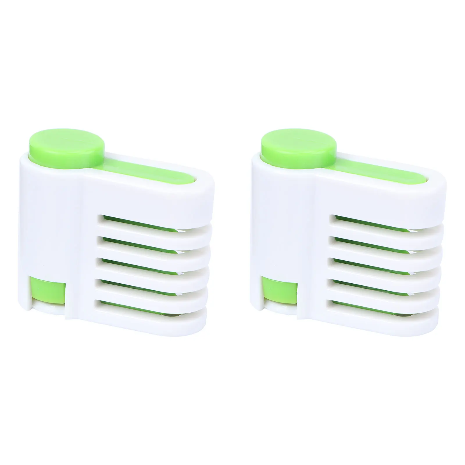 

2Pcs Bread Slicer Cake Loaf Slice Tool Toast Sandwich Maker Kitchen Gadgets Food Grade ABS Safe Material Easy Storage