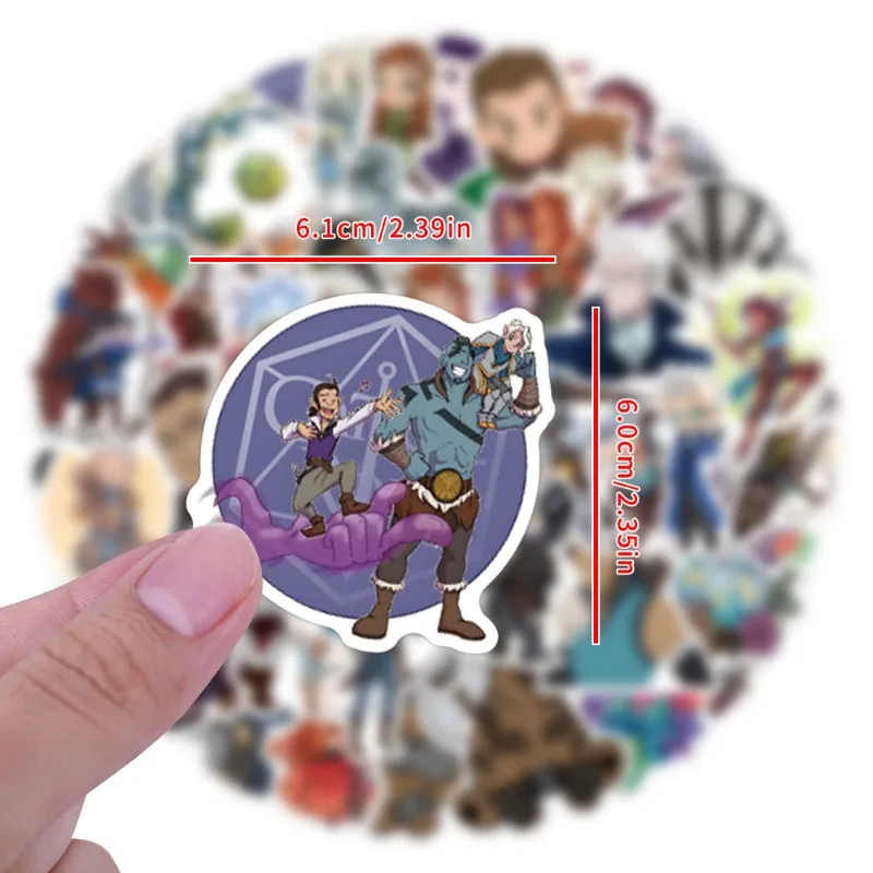 55 pezzi The Legend of Vox MachinaCartoon Graffiti adesivi decalcomanie valigia computer portatile decorazione chitarra fai da te bambini classici giocattolo