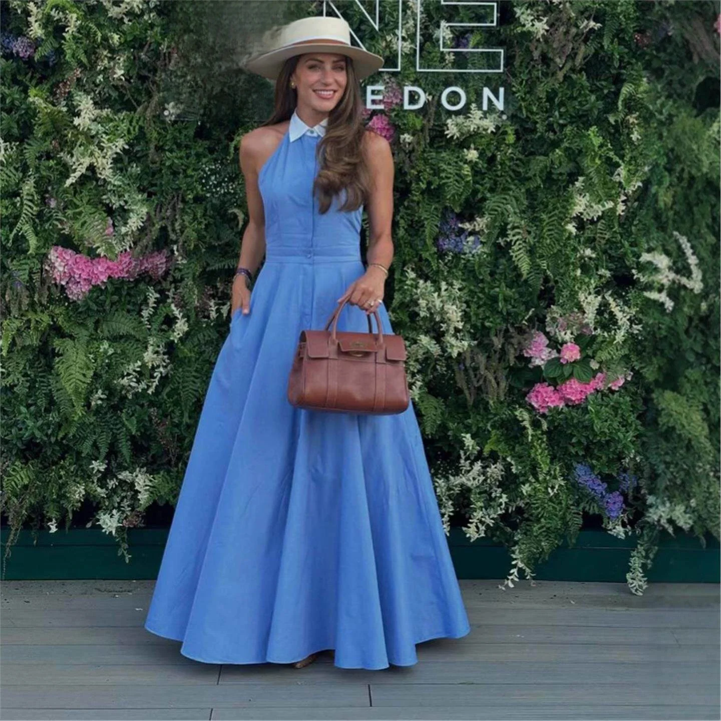 

Fashionable High-Waist Slim Fit Dress Sleeveless Elegant Style Cross-Border Summer New Arrival CityWalk Suitable All Year round