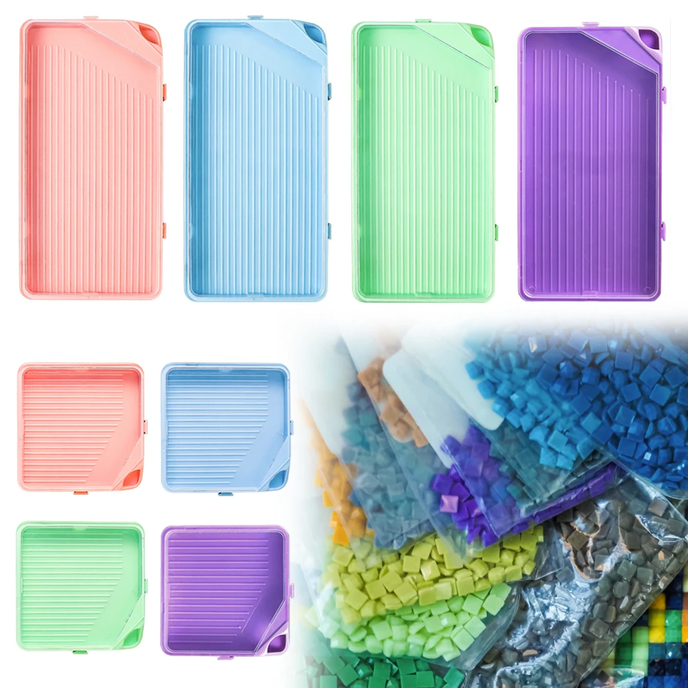 

6 Pcs Diamond Art Trays Diamond Painting Trays Diamond Art Storage Containers Diamond Painting Accessories and Tools for Adults