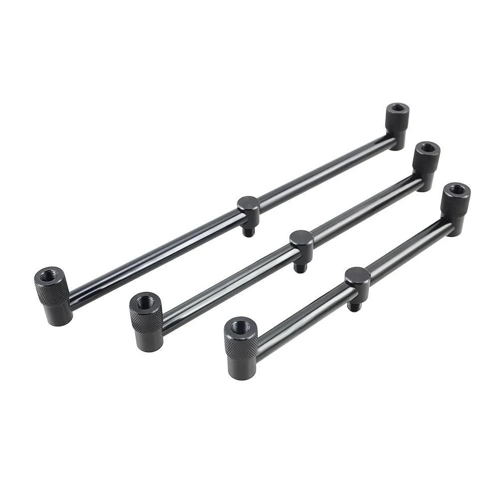 2 x Hirisi Mini Short Black Buzz Bars 20cm 25cm 30cm Carp Coarse Fishing Equipment for 2 Rods